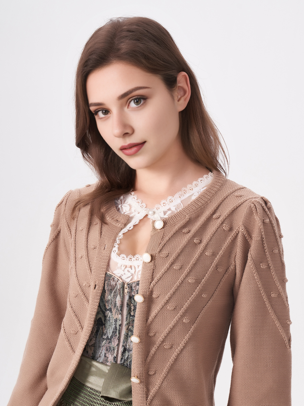 Dirndl Body in Braun