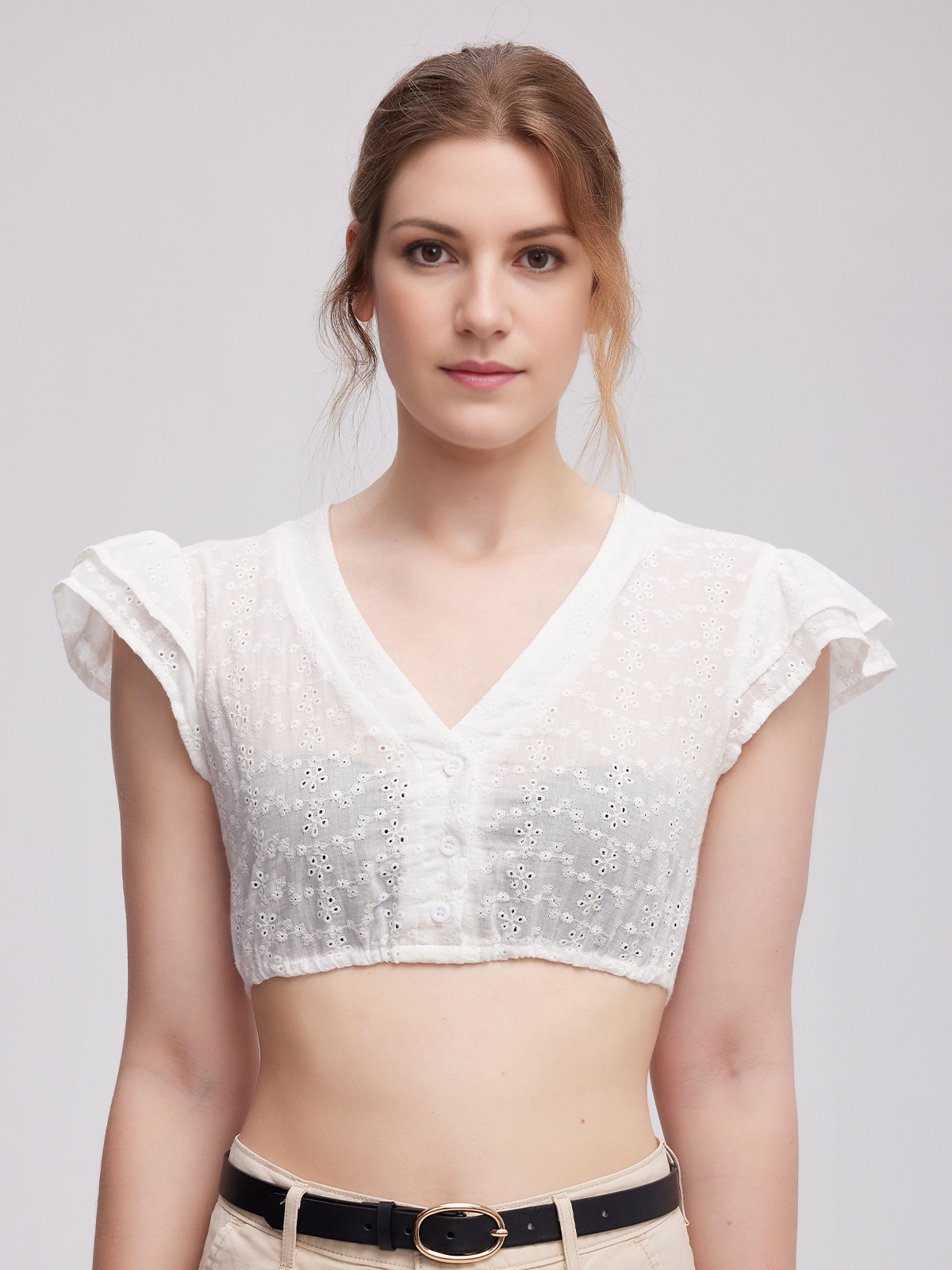 Modernes Dirndl in Weiß